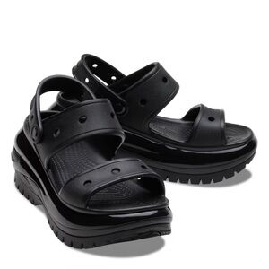 Stylish Black Platform Sandals